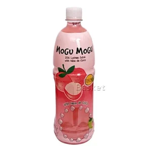 Mogu Mogu Lychee Fruit Drink with Nata De Coco