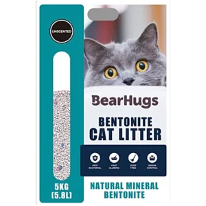 Bearhugs Unscented Bentonite Cat Litter, 5 kg Pouch